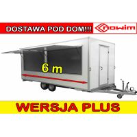 18.25.0615 EPSILON PLUS Przyczepa gastronomiczna całoroczna 1 okno handlowa całoroczna Food Truck 5 m 2 osie DMC 2700 kg Nowim