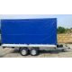 15.434/3 wersja PREMIUM Przyczepa ciężarowa towarowa uniwersalna europaletowa hamowana DMC 2700 kg z plandeką i burtami