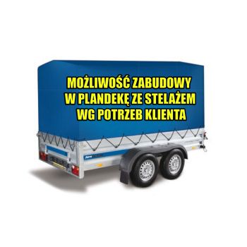 10.31.0422/1893 SOLIDUS MAX + Przyczepa ciężarowa towarowa uniwersalna do quadów przewóz transport minikoparki DMC 1400 kg 3 x 1,5 m Nowim