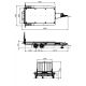 12.28.0374.1578 (TPM35-3617) Przyczepa do transportu koparek minikoparek pojazdów maszyn budowlana z trapem ciężarowa hamowana 3,6m x 1,8m DMC 3500KG