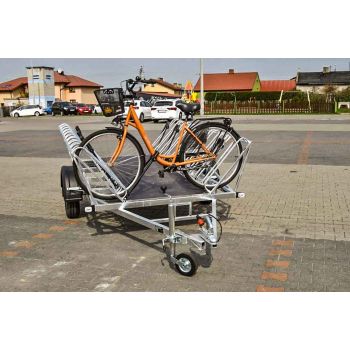 29.21.101 MASTER-Tech 1 oś NH DMC 750 kg Przyczepa rowerowa do przewozu 10 rowerów Nowim