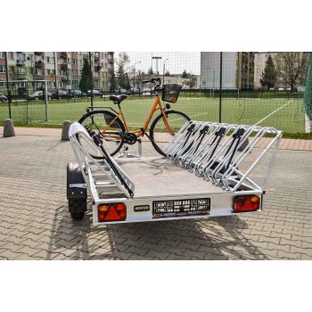 21.29.0182 (3,75x2,5m/1NH750KG) Przyczepa rowerowa do przewozu 10 rowerów MASTER-Tech Nowim