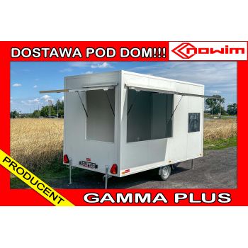 18.25.0375 GAMMA PLUS Przyczepa gastronomiczna handlowa Food Truck 4 m foodtruck sprzedażowa producent przyczep Nowim