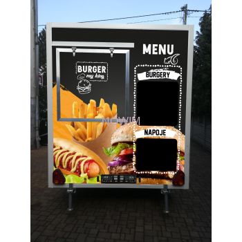 25.18.116 GAMMA PLUS Przyczepa gastronomiczna handlowa Food Truck budka gastronomiczna foodtruck sprzedażowa 1300 kg 3,5 m długa Nowim