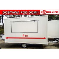 25.18.115/18 GAMMA 4 m pusta 1 okno 1 oś DMC 1300 kg Przyczepa gastronomiczna handlowa Food Truck Nowim