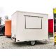 25.18.111 BETA pusta 1 okno 1 oś NH 3 m DMC 750 kg podpory rurkowe dyszel odkręcany Przyczepa gastronomiczna handlowa Food Truck Nowim
