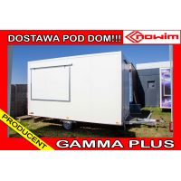 MODEL 25.18.132/5 GAMMA PLUS Przyczepa gastronomiczna handlowa Food Truck  4 m długa 1 okno 1 oś foodtruck sprzedażowa DMC 1300 kg Nowim