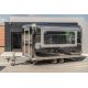 25.18.121 DELTA EXCLUSIVE Food Truck Przyczepa gastronomiczna handlowa ekspozycyjna wystawowa z centralnym oknem po lewej 2 osie hamowane DMC 2000 kg