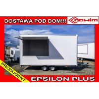 25.18.231/2 EPSILON PLUS Przyczepa gastronomiczna całoroczna 1 okno handlowa Food Truck 4,5 m 2 osie DMC 2000 kg Nowim