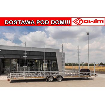 37.25.0685 MUSTANG-STRONG Przyczepa ciężarowa do przewozu domów modułowych ciężarowa 8,5 m DMC 3000 kg