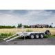 12.33.0169 (PODJAZDY + PODPORY TYLNE/4x2m/3H3500KG) Przyczepa pod minikoparkę koparkowa ciężarowa do sprzętu budowlanego budowlana hamowana podjazdy