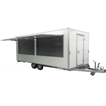 18.25.0615 EPSILON PLUS Przyczepa gastronomiczna całoroczna 1 okno handlowa całoroczna Food Truck 5 m 2 osie DMC 2700 kg Nowim