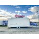 14.18.204/2 EPSILON Przyczepa gastronomiczna całoroczna 1 okno handlowa całoroczna Food Truck 6 m 2 osie DMC 2700 kg Nowim