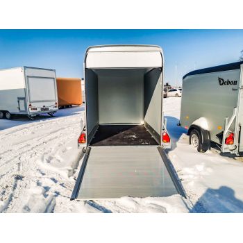17.171 Przyczepa towarowa bagażowa furgon kontener C 300 sklejkowy bez drzwi bocznych DMC 750 kg Nowim
